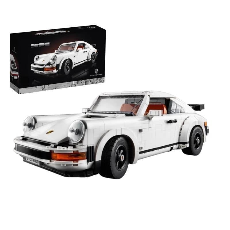 1458 peças de blocos de montar compatíveis com Lego, carro esportivo 10295 Retro Porsche 911, brinquedo de montagem que 