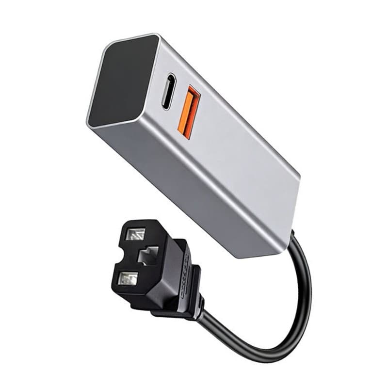Carregador De Celular Em Liga De Alumínio Utake Para Bicicletas Elétricas Com Tecnologia De Carregamento Rápido E Cabo L