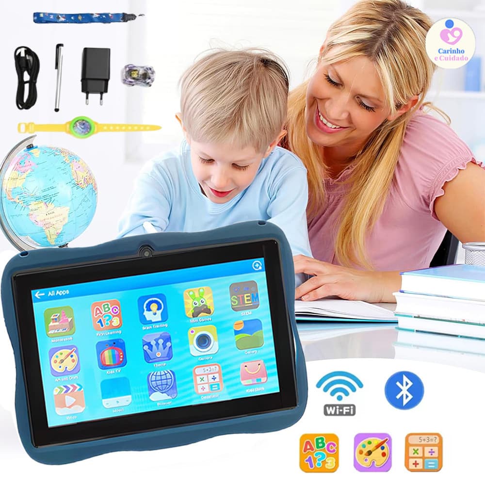 Tablet Kids Tema Espaço Smart 2030/Amyio: Diversão Educativa para Pequenos Astronautas