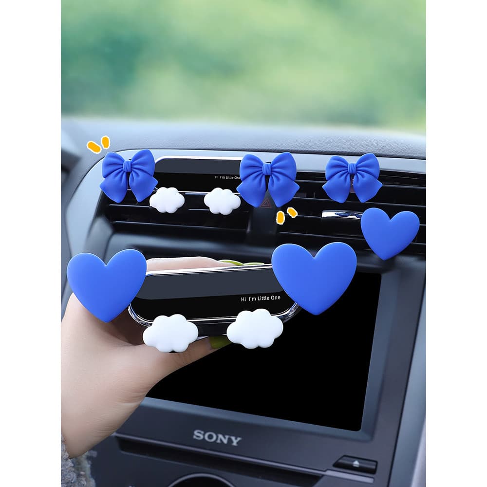Suporte do telefone do carro 2021 novo estilo de navegação titular do carro saída ar decoração quadro suporte fixo femin