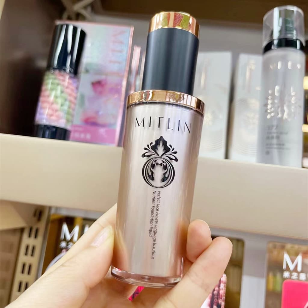MITLIN MITLIN Zhenyan Flor Linguagem Base Líquida de Luxo BB Creme Óleo Seco Corretivo de Pele Base Líquida Não É Fácil 
