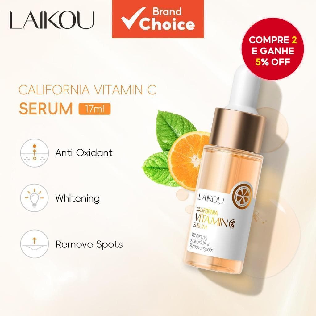 Facial De Vitamina C Laikou Para Remover Manchas, Reduzir Rugas E Hidratar - 17ml