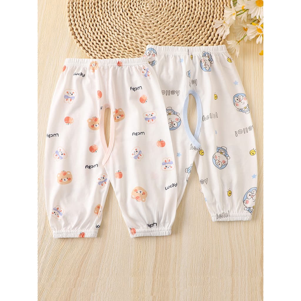Bebê verão estilo fino calças de virilha aberta bebê Mosquito calças parar fraldas Bloomers crianças garfo calças exteri