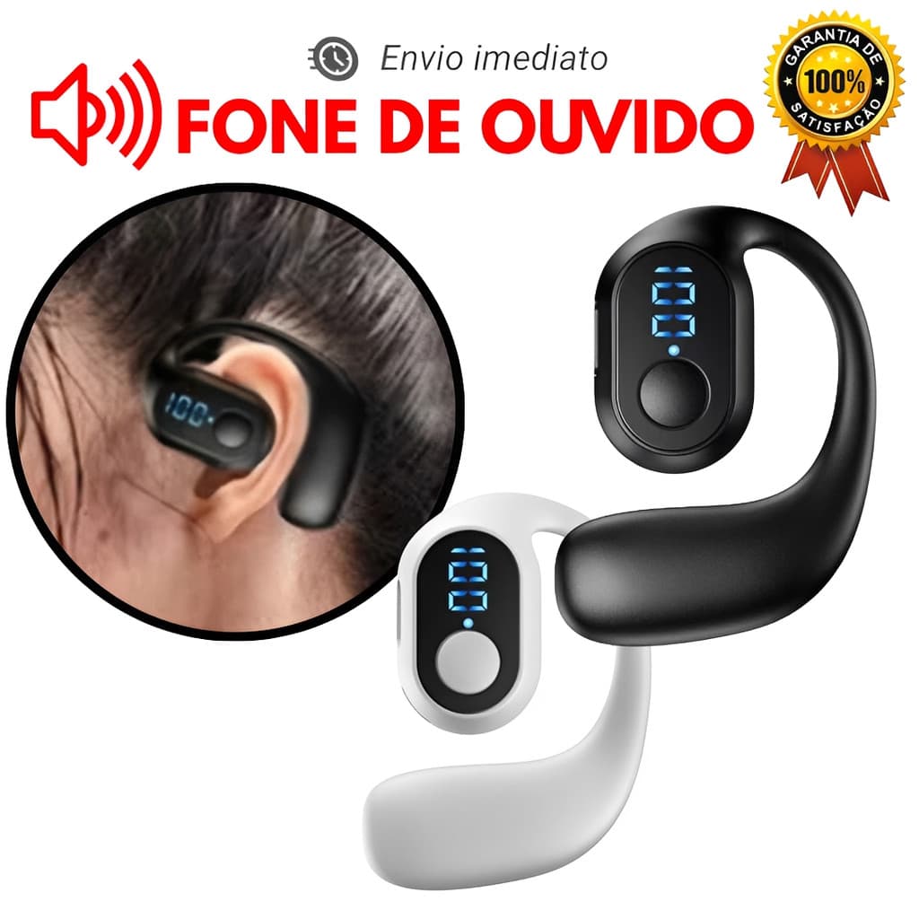 Fone de Ouvido Bluetooth Sem Fio A Prova de Água TWS Para Correr S10 Com Led Moto  Redução de Ruído
