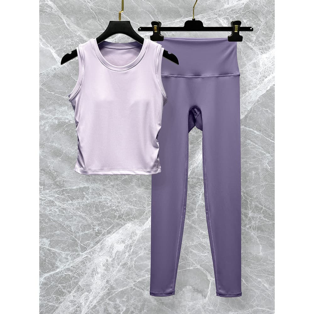Roupas de Yoga colete terno feminino 2026 novo estilo verão de secagem rápida esportes Fitness Pilates roupas de treinam
