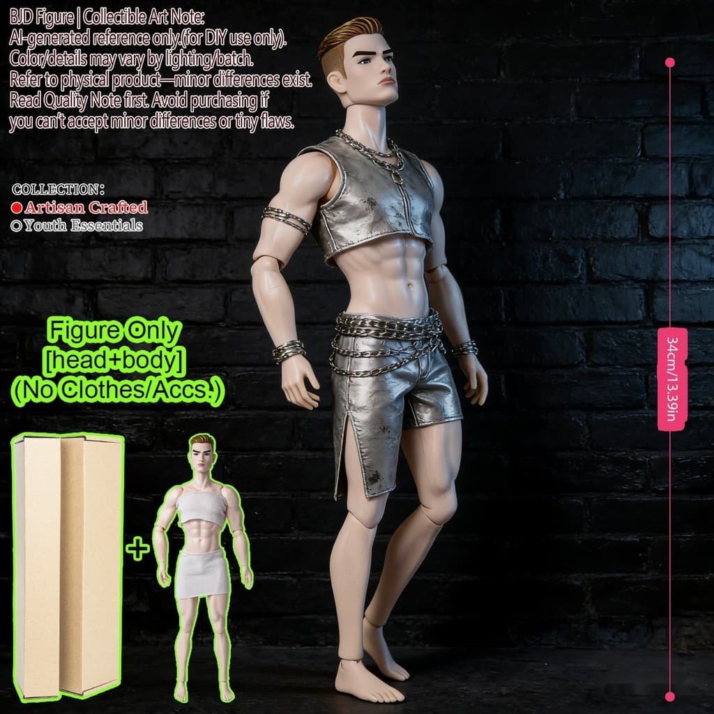 Boneca De Supermodelo Posável MJD De 12.6 Polegadas 1/6 , Figura De Maquiagem Realista Articulada De 12 Articulações , A