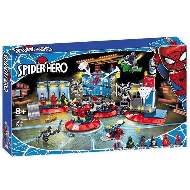 Base de Aranha Compatível com a Série Lego, Blocos de Montar Educativos para Meninos 76175