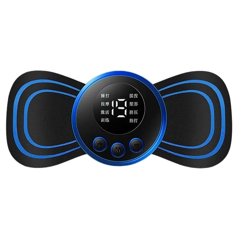 Massageador Adesivo Borboleta Portátil Elétrico para Relaxamento Muscular ACHEI GLAM 