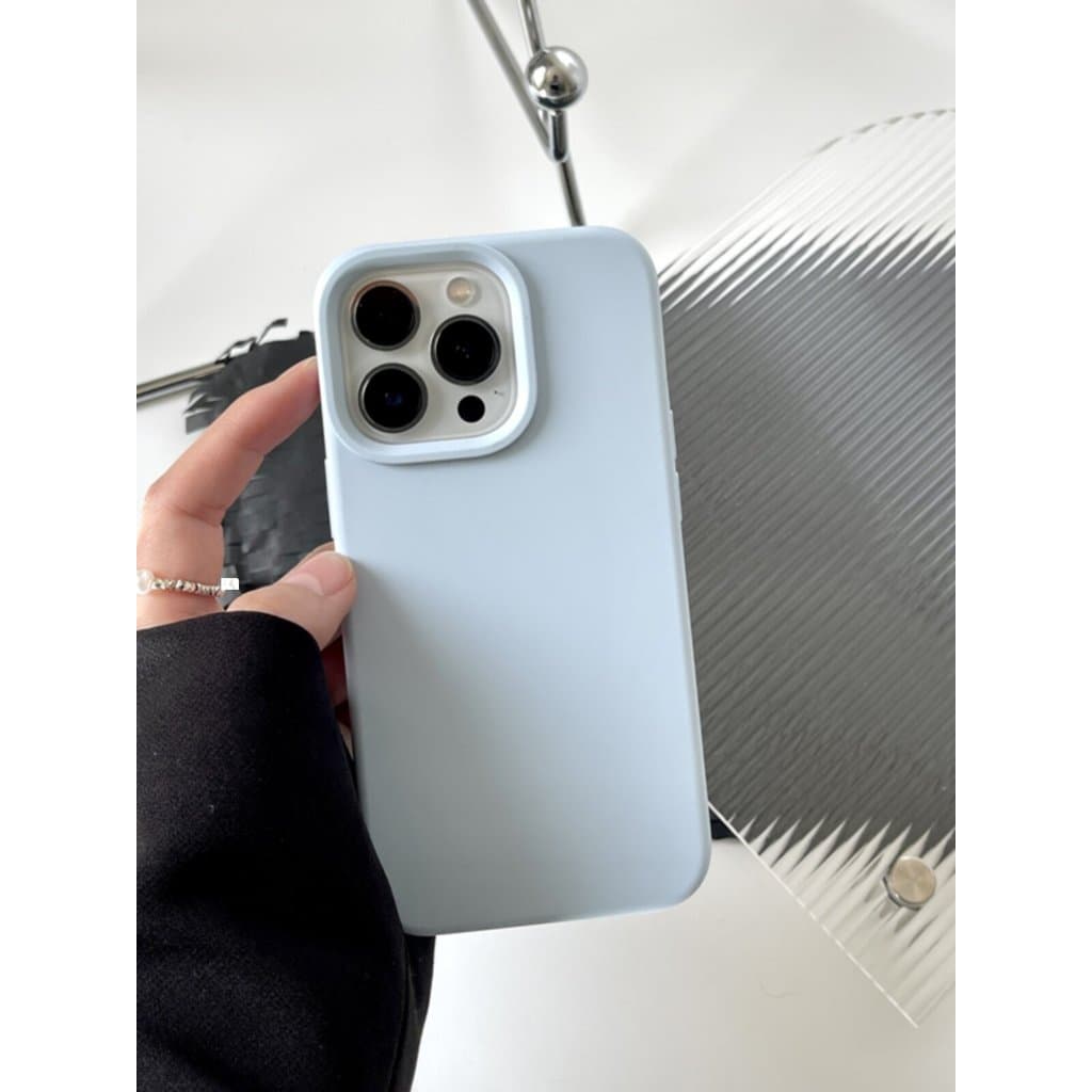 Capinha celular Apple Capinha para iPhone Capa para celular iphone Silicone líquido de cor sólida adequado para Apple 14