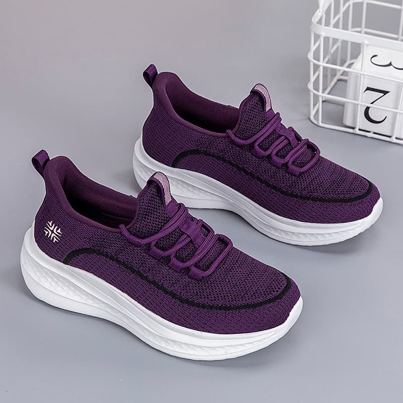 Sapatos confortáveis para mães, não cansados, idosos de meia-idade, sola macia, antiderrapante, calçados esportivos para