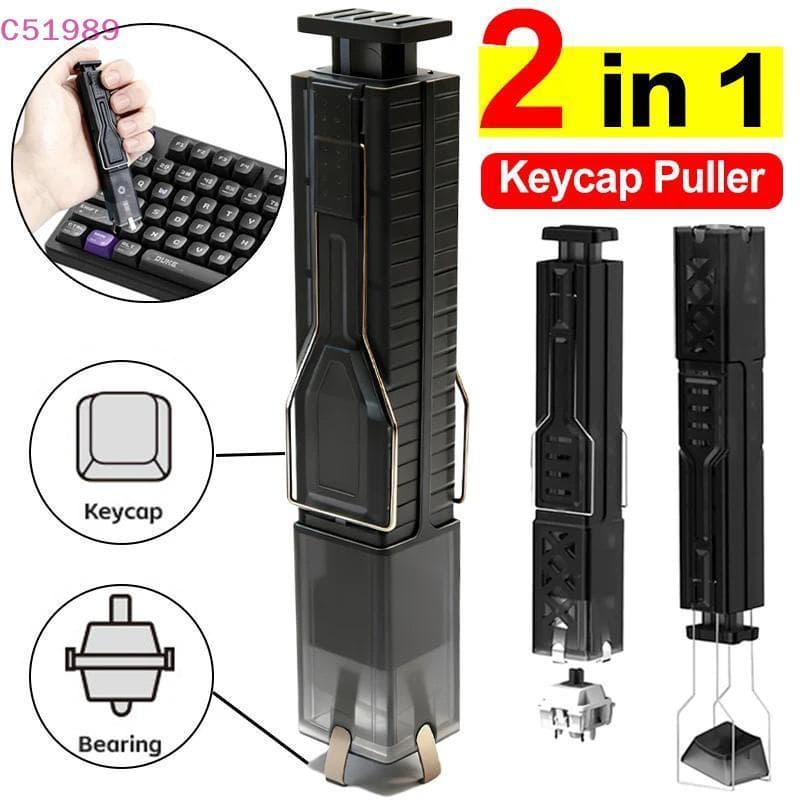 [kaan] Ferramenta Extratora De Interruptor Extrator De Tecla De Ponta Dupla Para Teclado Mecânico 2 Em 1 Design Manutenç