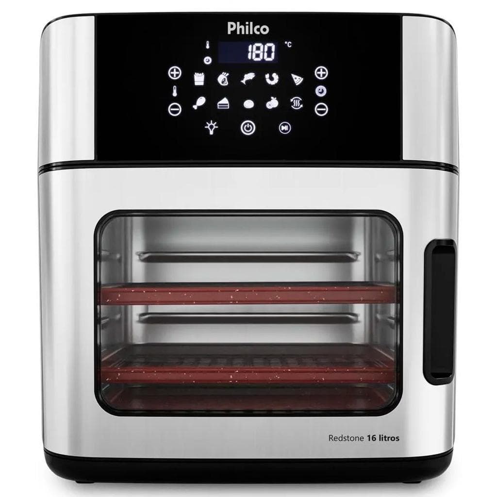 Fritadeira Forno Air Fryer Philco 16L 4 em 1 Painel Digital Desligamento Automático PAF16A 127V