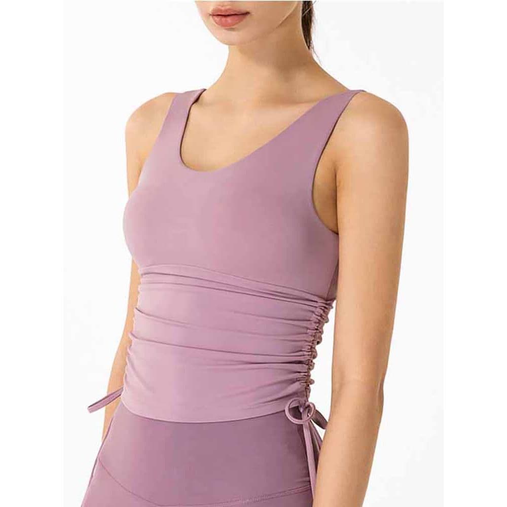 Colete superior de ioga em formato de U, roupa íntima esportiva feminina, roupa externa, sutiã Fitness, corrida com almo