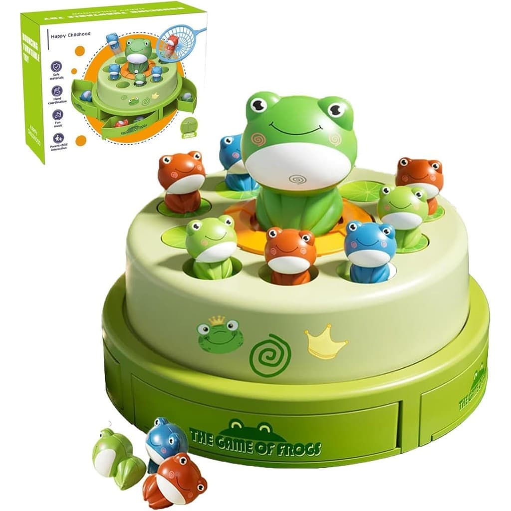 Jogos de Tabuleiro de Pato Saltitante e Pegar, Jogos de Tabuleiro Pop Up para Família, Brinquedo de Ejeção Rotativa de S