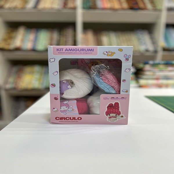 Kit Amigurumi Crochê My Melody Círculo - Material Completo