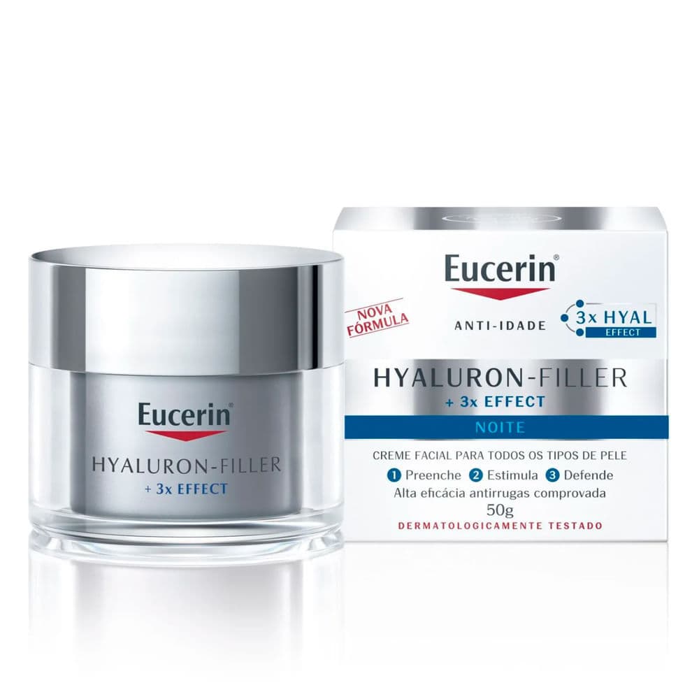 Creme Facial Anti-idade Eucerin Hyaluron Filler 3x Effect Noite 50g