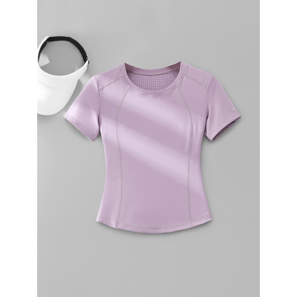 Esportes topo feminino verão 2026 novo estilo correndo Fitness Yoga roupas de manga curta roupas de secagem rápida High-