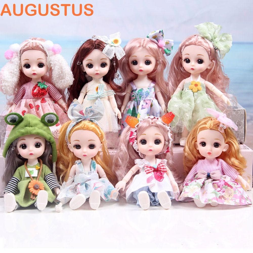 AUGUSTUS Boneca Para Meninas 17cm , Roupas De Articuladas , Bonecas De Princesa , Brinquedos , Conjunto De Articulada