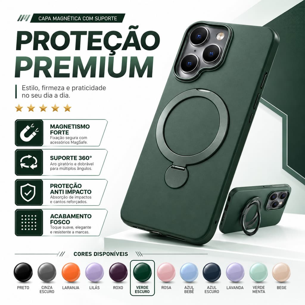 Capa Galaxy S24 S25 S26 FE Edge Plus Ultra Anti Impacto Com Anel 360° Suporte
