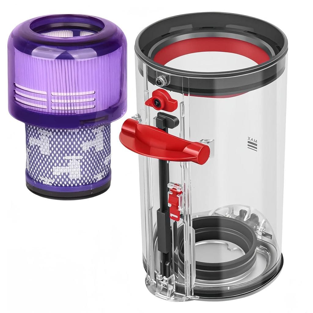 Recipiente de Pó e Filtro de Substituição Compatível com Aspiradores Dyson V11, V15, SV14, SV15, SV22, Balde de Pó do As