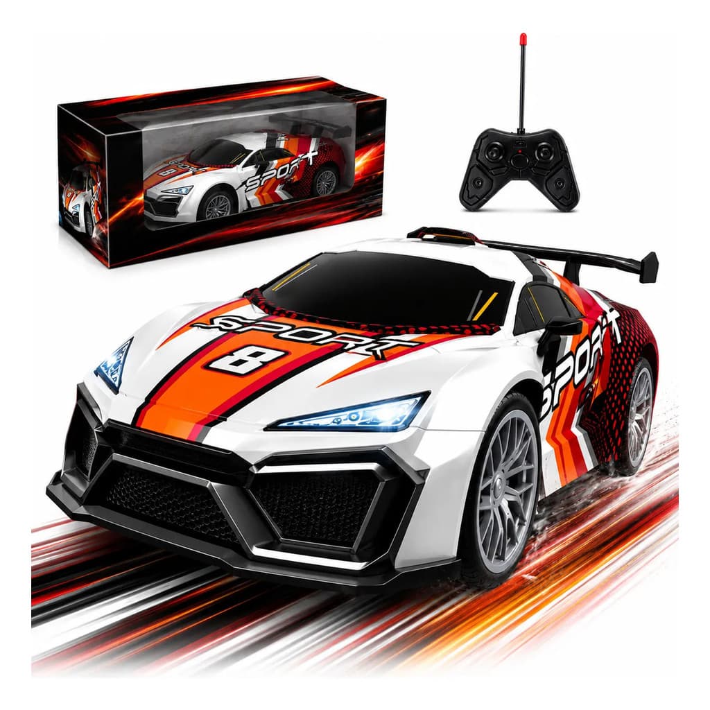 Carrinho Controle Remoto Bateria Recarregável Rc Sport 27mhz