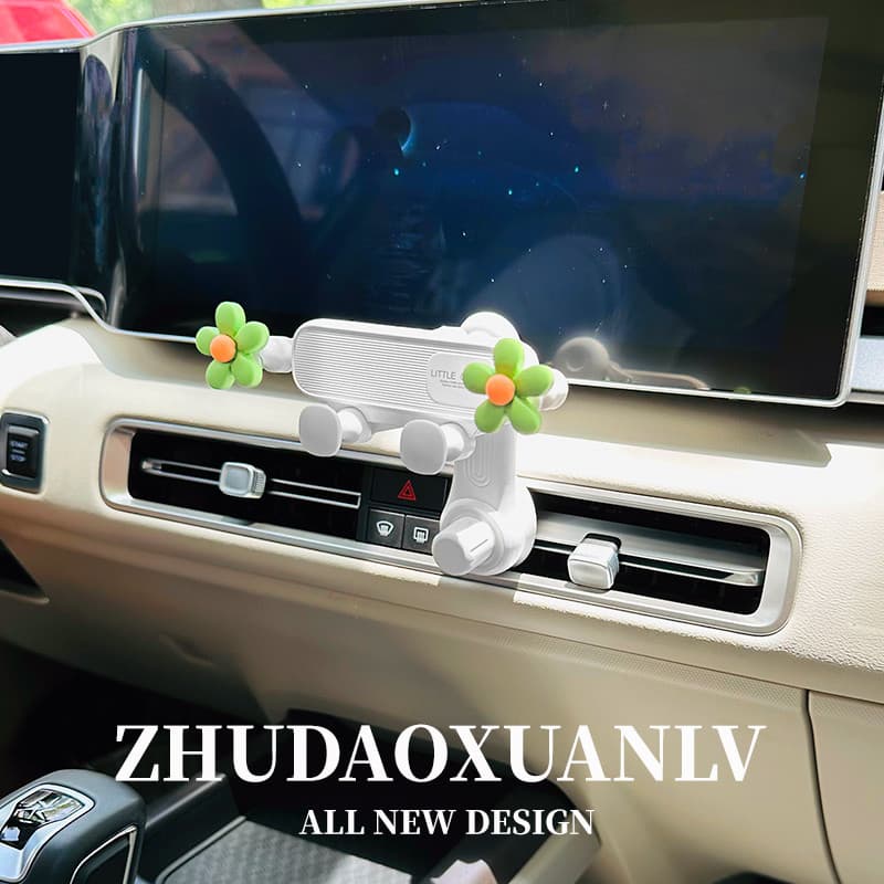 Xiaohua suporte de telefone para carro, criativo, saída de ar, navegação, suporte fixo, tipo gancho, suporte de telefone