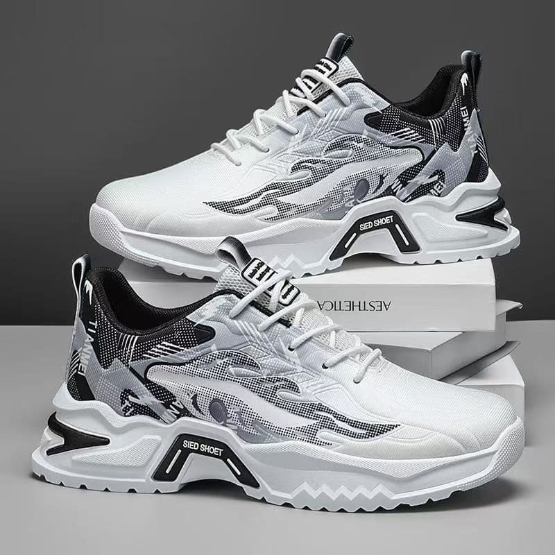Sapatos Masculinos 2026, Novo Modelo de Primavera, Tênis Esportivos Versáteis com Sola Grossa e Aumento de Altura, Solad