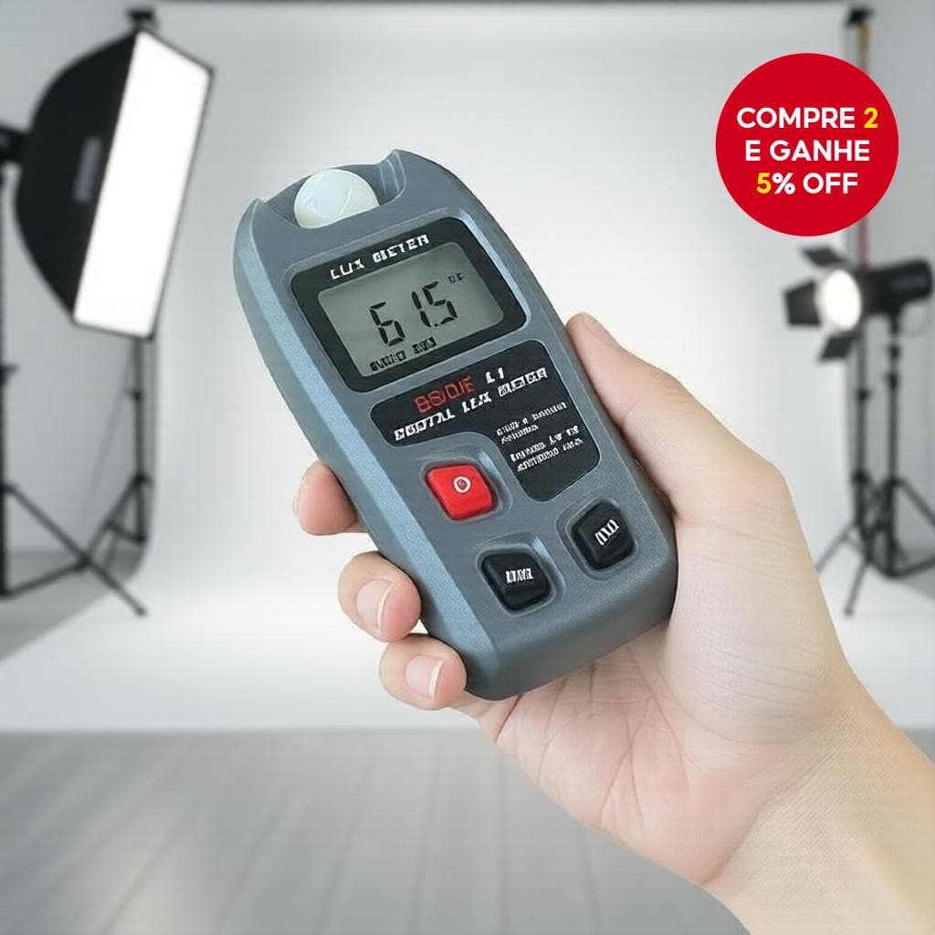  BSIDE L1 Medidor de Luminosidade Digital LCD de Bolso Medidor de Luz Sensor Fotômetro Medição Lux/FC Testador