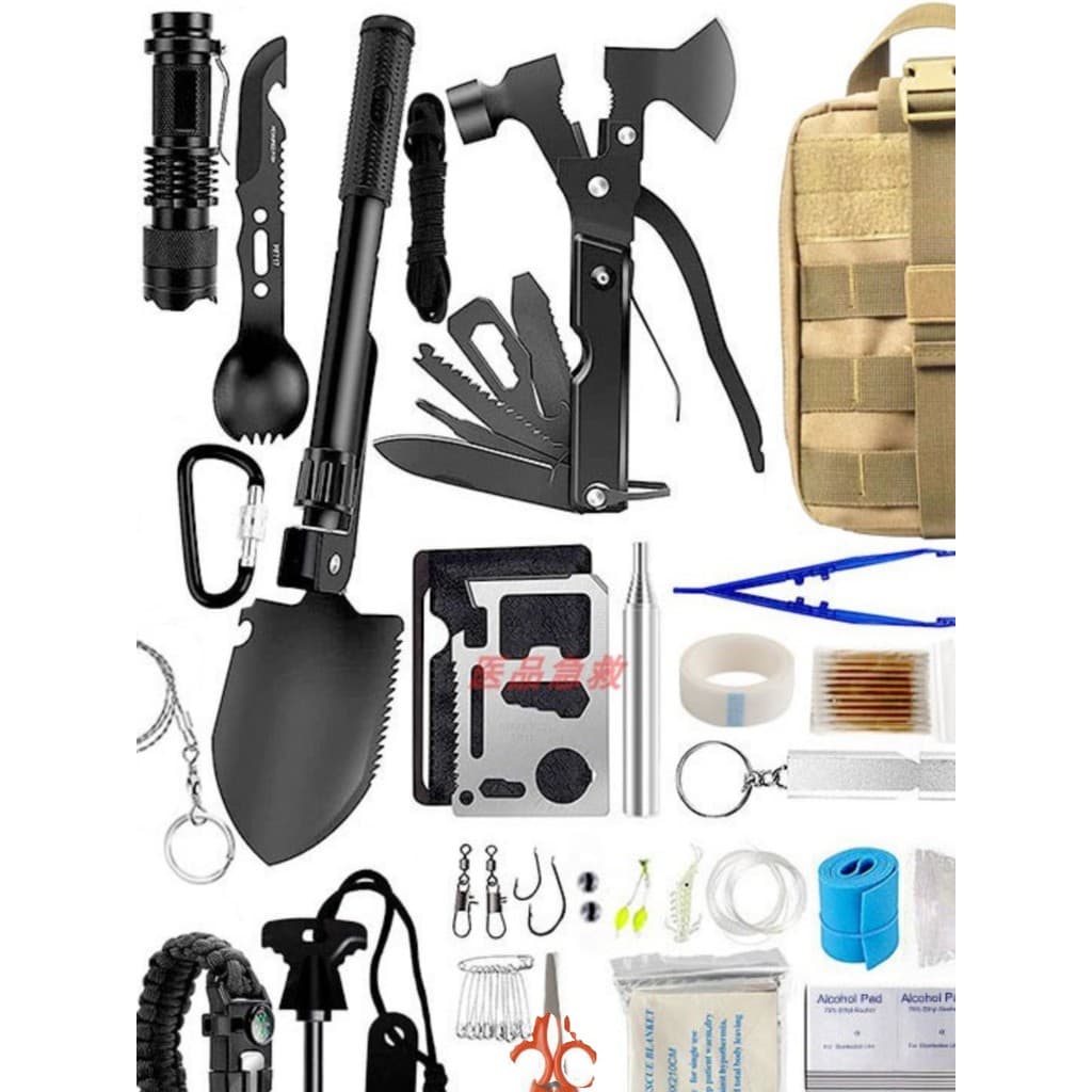 Kit de emergência tático para prevenção de desastres ao ar livre, salva-vidas, kit de primeiros socorros conveniente, mo
