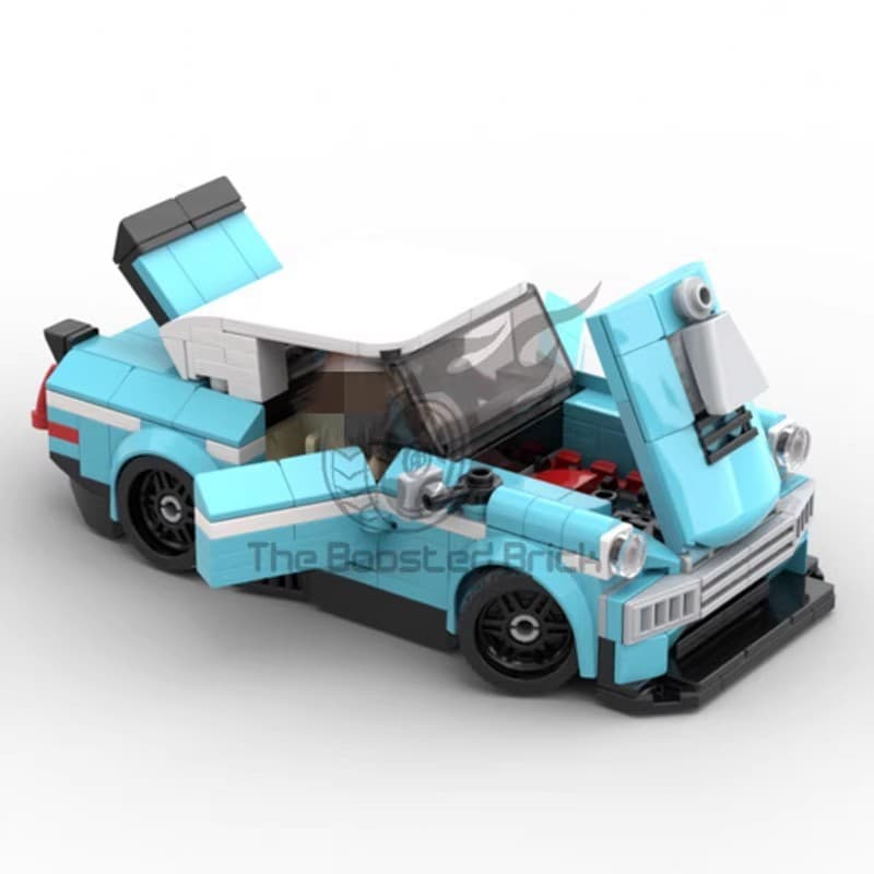 Blocos de construção MOC compatíveis com Lego 1962 Ford Anglia Cars 154243 Montar quebra-cabeça de blocos de construção 