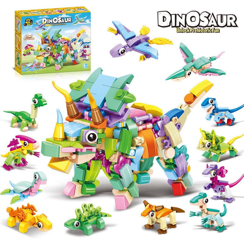 Blocos de montar Lego compatíveis com outros produtos, brinquedos de pequenas partículas de insetos e animais marinhos,