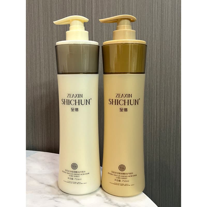 Zhixinsichun Aminoácido Shampoo Série Light Smoothing Shampoo Anticaspa Shampoo de Limpeza Hidratante Creme Sedoso