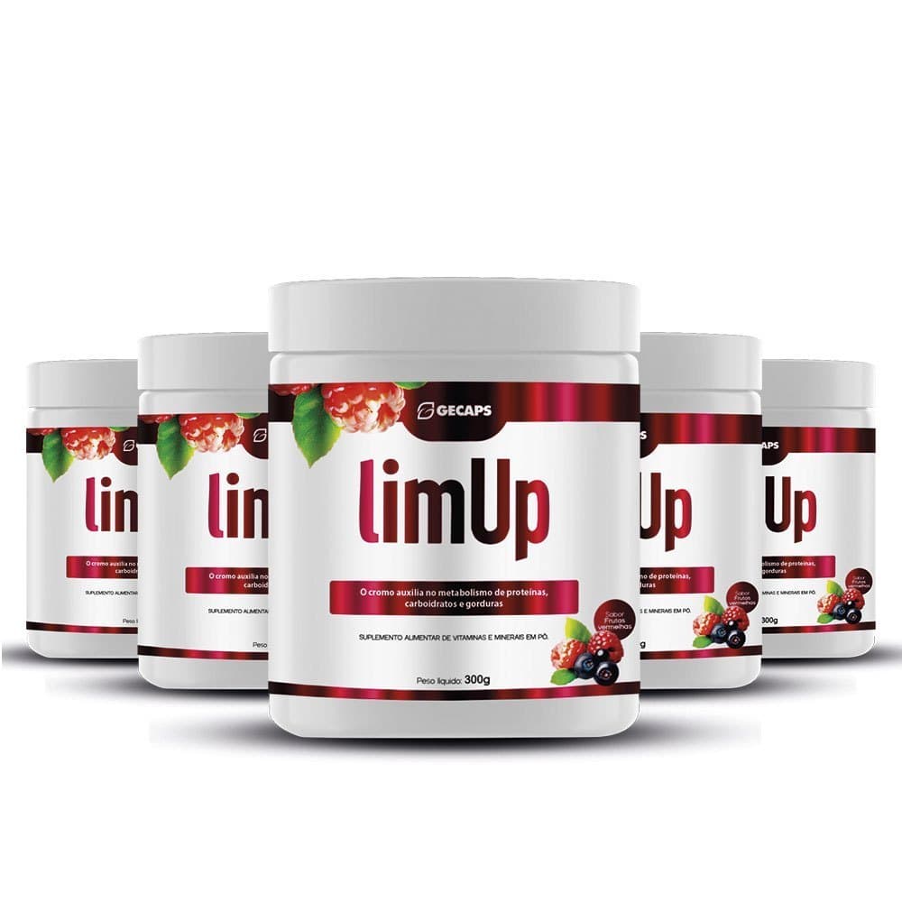 5un  LimUp 300g – Suplemento com Vitaminas e Minerais envio Imediato.