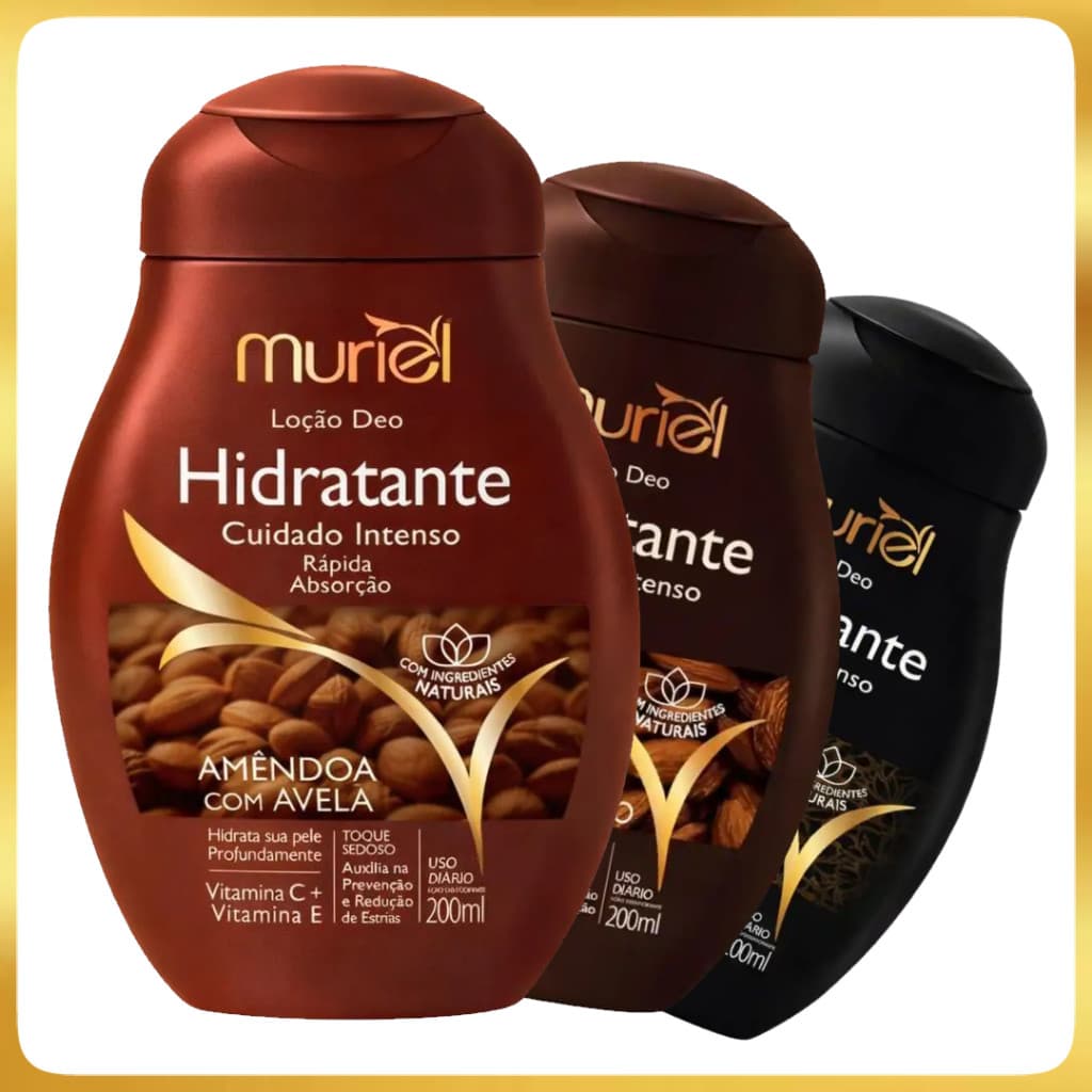 Loção Hidratante Corporal Muriel 200ml - Linha Completa