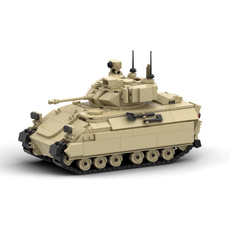 Lego compatível com blocos de construção MOC 163151 Modelo de tanque Bradley M3A3 165627 Montar Criativo202606