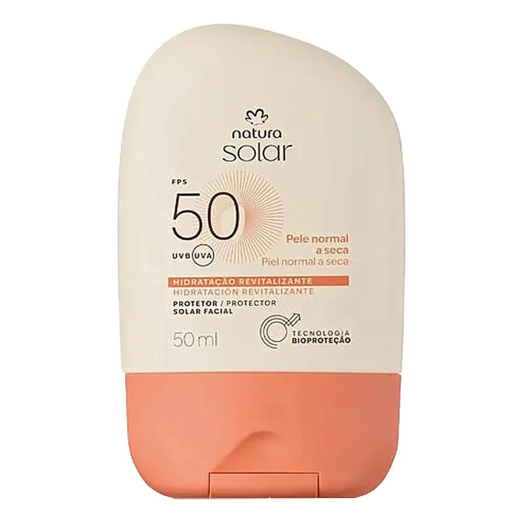 Protetor Solar Natura Facial Fps50 Pele Normal A Seca 50ml