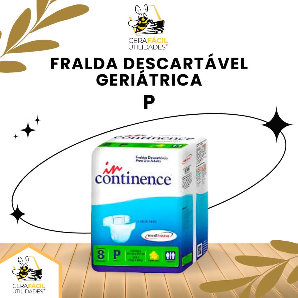 8un Fralda Geriátrica Descartável P - In Continence