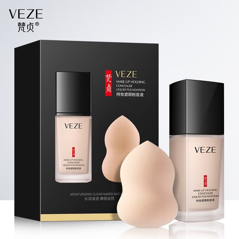 Base líquida corretiva leve, base corretiva delicada e leve, creme BB refrescante, à prova d'água, creme base à prova de