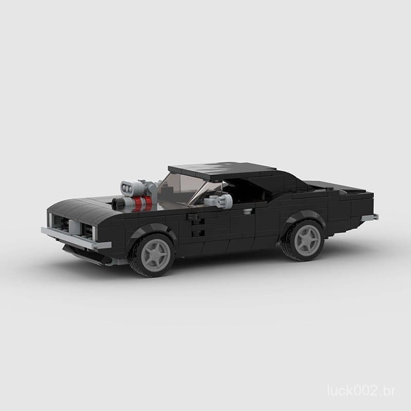Blocos de Montar MOC Dodge Charger Super Sports Cars Compatíveis com Peças Lego Technic 395 Peças
