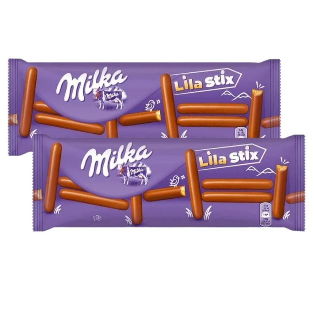 Milka Lila Stix Palitos de Chocolate Importado C/ 2 Unid