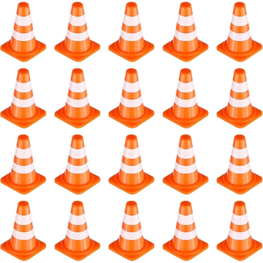 Gadpiparty 50pcs Mini Cones de Trânsito, Brinquedos de Simulação de Barreira, Brinquedo Educativo para a Consciência de 