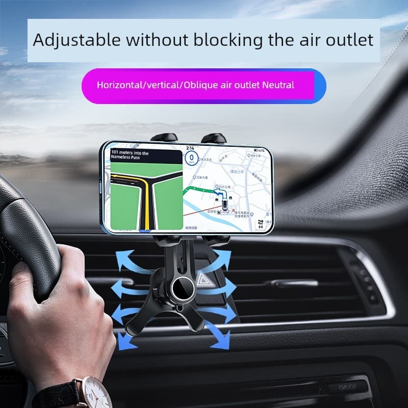 Suporte para celular no carro Presilha para grade do ar condicionado Suporte magnético veicular ímã forte Suporte do tel