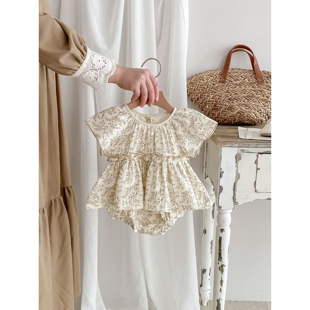 Bebê bebê roupas de verão bebê recém-nascido menina macacão um mês cem dias princesa macacão verão estilo fino bebê maca