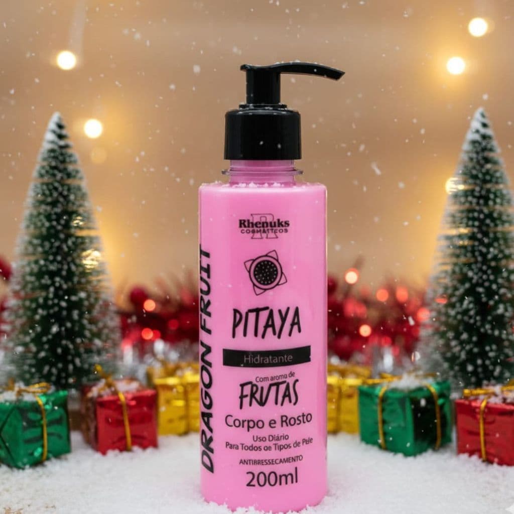 Hidratante Corporal Rhenuks Hidratante Pitaya Corpo e Rosto 200ml Hidratação e Maciez