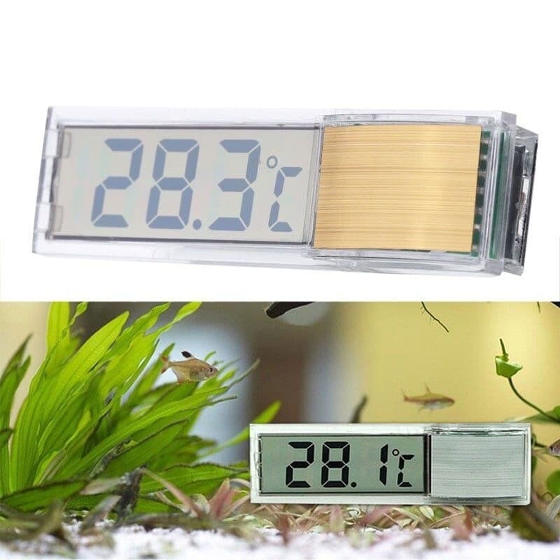Termômetro externo para tanque de peixes, termômetro de água LCD transparente, Display Digital eletrônico, aquário, cult