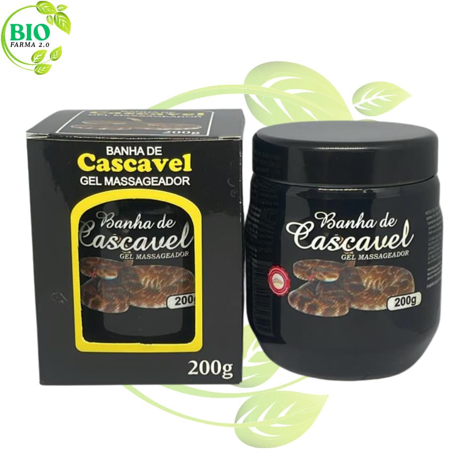 Kit 3 Gel Banha de Cascavel 200g | Massageador Corporal Refrescante - Envio Rápido