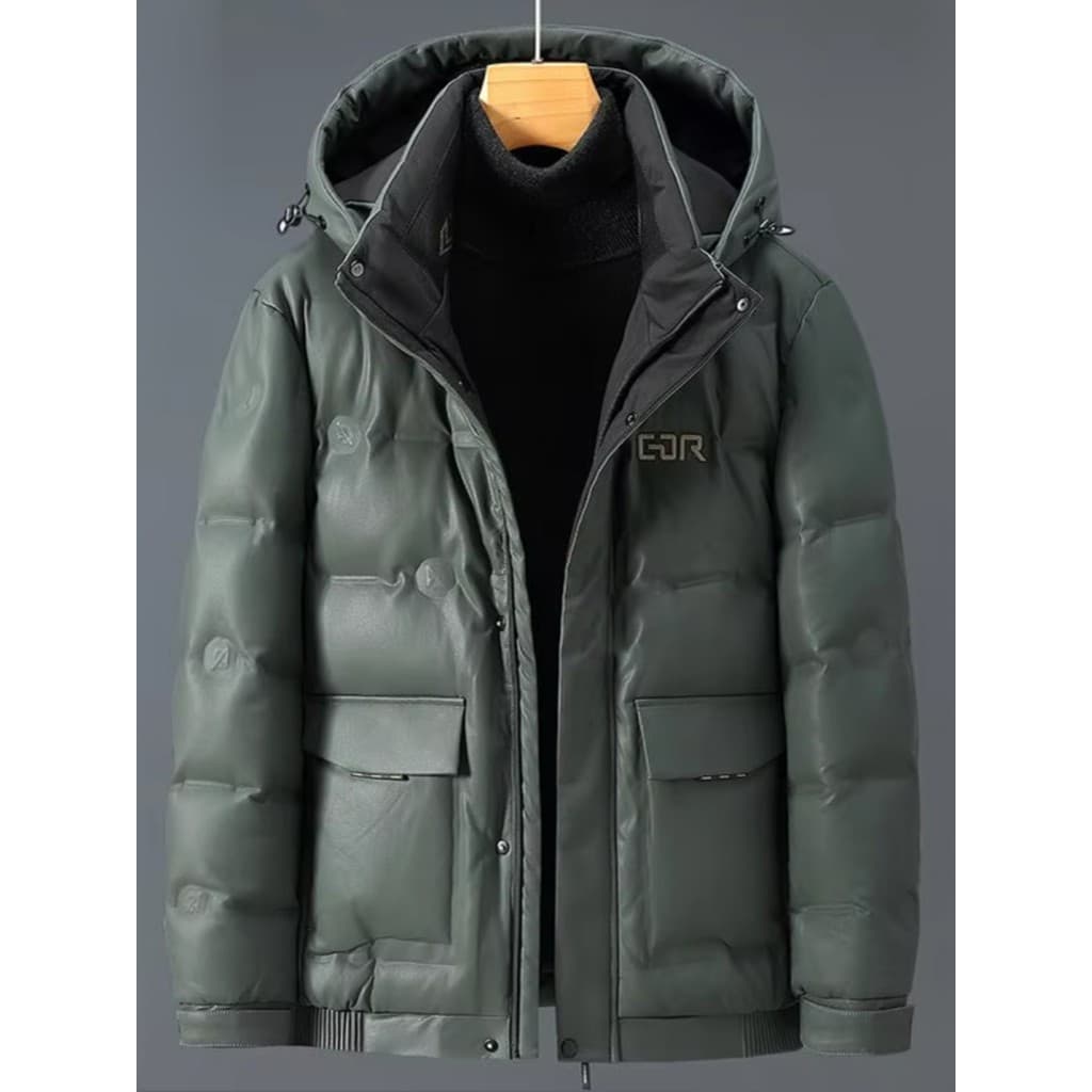 Jaqueta de couro genuíno masculina inverno Haining jaqueta de couro engrossado jaqueta de pele de carneiro masculina jaq