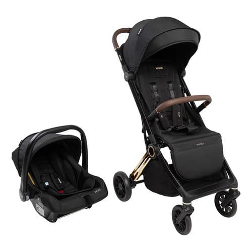 Carrinho Nivola Duo Com Bebê Conforto Infanti Preto Solar Preto