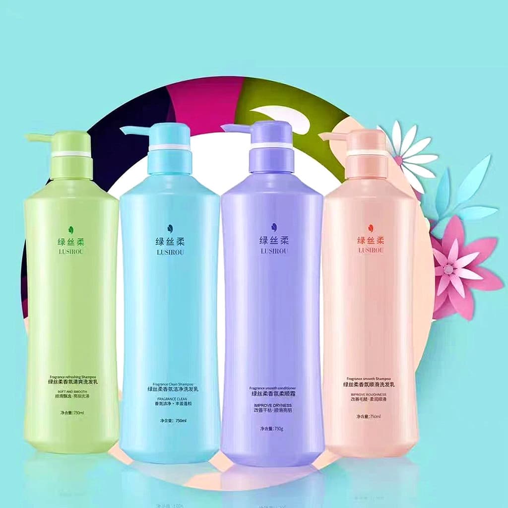 Shampoo suave com fragrância sedosa verde 750g anticaspa anti-coceira controle de óleo reparação shampoo hidratante unis