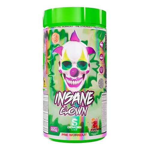 DemonsLab Suplementos Alimentares Beta Alanina Pré Treino Insane Clown 350g DemonsLab Sabor Fruit Punch Ponche De Frutas